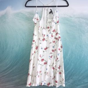 Forever21 wrap dress floral print white